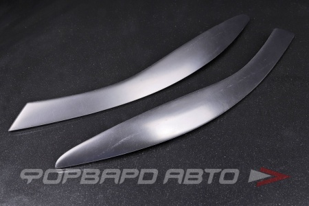 Купить Накладки фар (реснички) Skoda Octavia, 2009г-. ABS-пластик, черный  