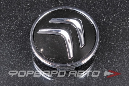 Купить Колпачок ступицы для литых дисков Citroen, D57/60мм, Black+3D хром лого+ободок, <> CT-03