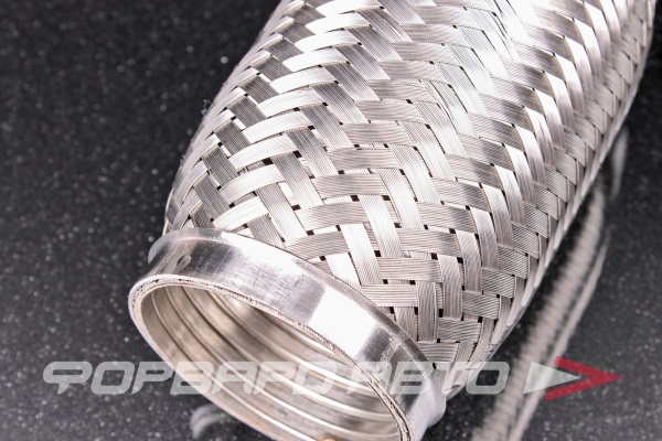 Гофра глушителя 64*150 (Interlock) трехслойная (AISI 304) TIXONA P64150