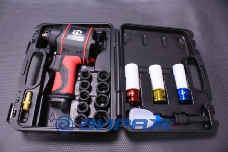 Купить Гайковерт пневматический 746Н*м, 7000 об/мин. 1/2", с головками, 14 предметов, TOURBILLION IWA-5631K