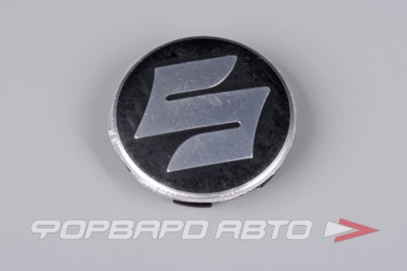 Купить Колпачок ступицы для литых дисков Suzuki, D56/60мм, Black/silver, Save Car 18_60 ммS_ST_Tech Line