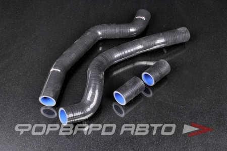 Купить Патрубки радиатора силиконовые ВАЗ 2110, 2111, 2112, 4 шт, черные FORA ASHK-2110-1303000