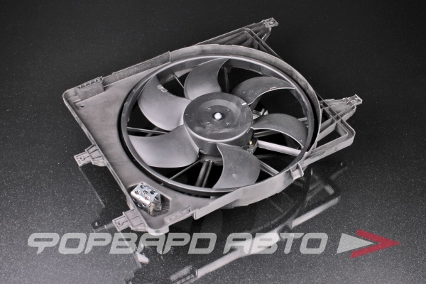 Вентилятор радиатора Logan (04-) A/C (с кожухом и резистором) LUZAR LFc 0969