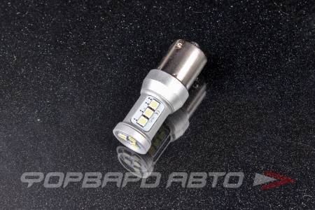 Купить Лампа светодиодная 12-24V P21W 12 SMD BA15s Белая SKYWAY S08202038