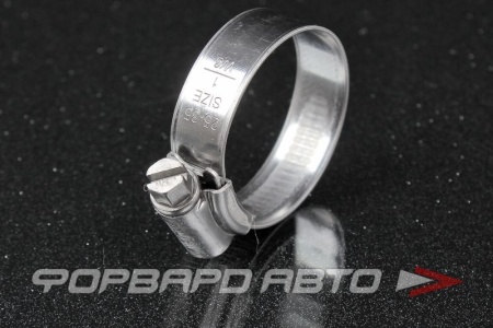 Купить Хомут червячный 25-35мм, нержавеющ.сталь HI-GRIP 