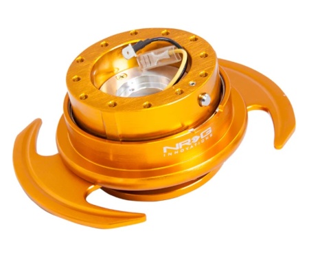 Купить Адаптер для рулевого колеса быстросъемный Quick Release Gen 3.0 -  Gold Body / Gold Ring NRG SRK-650RG