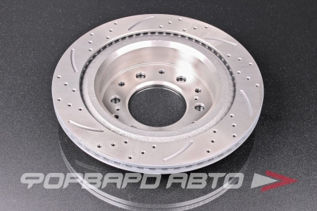 Купить Диск тормозной перфорированный, правый G-BRAKE GFR-22967R