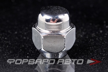 Купить Гайка колеса 12*1,25*25 конус, закрытая, ключ на 21, хром NISSAN 40224-V5510