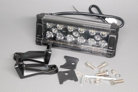 Купить Фара светодиодная 45W (3W*15), 9-32V, 6500K, 3375Lm, Размер: Lфара=205, Lкрепёж=330, H=75, h=90, Направленный свет FHE-technology HT-02 45W spot (ETI+CREE)