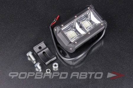 Купить Фара светодиодная 12V/24V 54W 6000K,18 диодов ближний свет 130*75*60мм прямоугольная SKYWAY S07201066