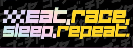 Купить Стикер  голографический Eat,race,sleep,reaat ФОРВАРД АВТО 