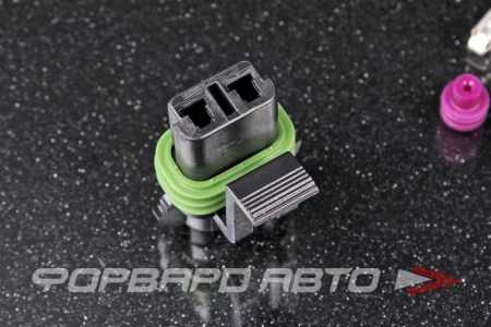 Купить Разъем 2 way для насоса топливного Walbro, вентилятора Spal, 18-16 AWG (MP280-SKT2) 1.60-2.15 mm, Metri-Pack 280 DELPHI 15300027