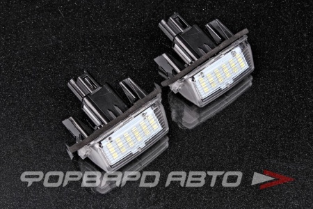 Купить Плафоны подсветки номера LED/2400Lm для Toyota Camry(XV50), Corolla(E180), Aqua(P10), Ractis(P120), Yaris(XP130)  