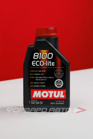 Масло моторное 5W30 1л, Eco-Lite 8100 SN/CF GF-5 MOTUL 108212