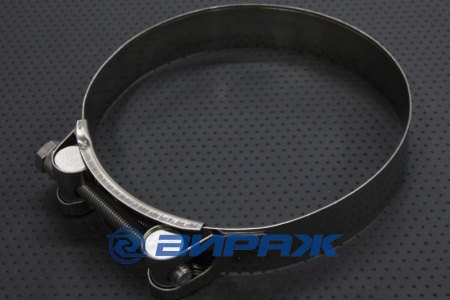 Купить Хомут силовой 122-130мм, нержавеющ.сталь  