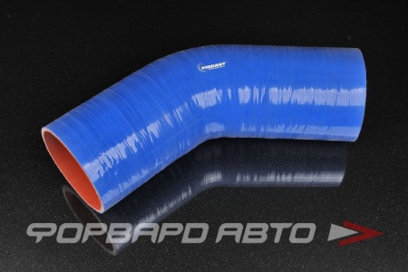 Купить Патрубок силиконовый 90 мм, 45°, синий VIBRANT 2755