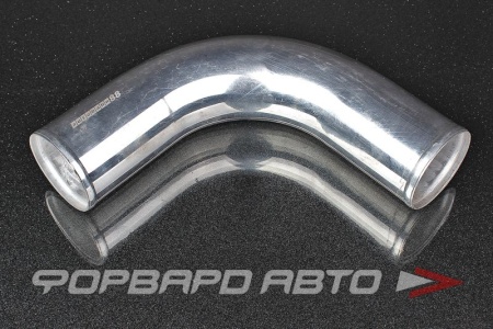 Купить Патрубок алюминиевый 70 мм 90 градусов хром AUTOBAHN88 