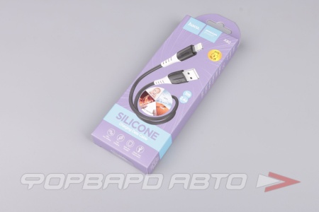 Купить Кабель USB iPhone  силиконовый белый 1м HOCO X82