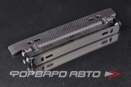 Купить Накладка под номер поворотная алюминий 3D Carbon Fiber черная EPMAN EPPZK2105-BK