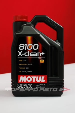 Купить Масло моторное 5W30 4л, X-CLEAN+ 8100 C3 MOTUL 111859