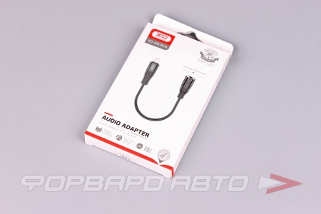 Купить Кабель AUX lightning-3.5мм 1м Аудиосоединитель, черный XO NB181A