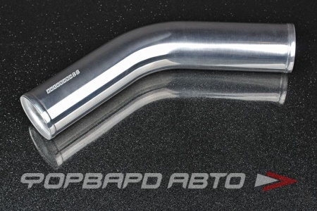 Купить Патрубок алюминиевый 57 мм 45 градусов хром AUTOBAHN88 