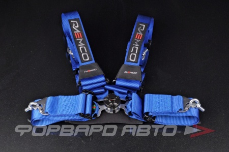 Купить Ремни 4-х точечные, 3"+2" синий RAEMCO C-4B-H-ML