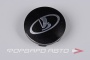Колпачок ступицы для литых дисков LADA, D52/57мм, h4-10мм, Black/хром лого, <> LADA, 51/56