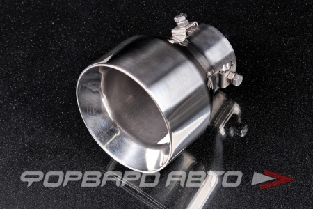 Купить Насадка глушителя Вход = 58 мм Выход = 100 мм Длина = 115 мм Фиксируется зажимами FORTLUFT MT114