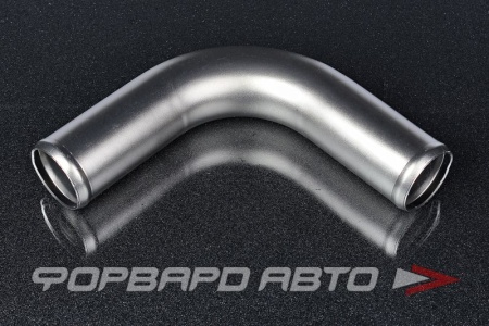 Купить Патрубок алюминиевый 51 мм 90 градусов серый-титан AUTOBAHN88 