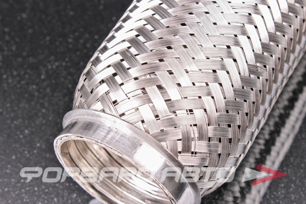 Гофра глушителя 55*220 (Interlock) трехслойная (AISI 304) TIXONA P55220