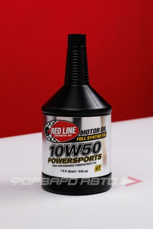 Купить Масло для мотоциклов 10W50 950мл, 4T PowerSports, SJ/SG/SH JASO MA REDLINE 42604