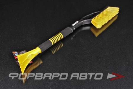 Купить Щётка-смётка со скребком (66 см) с мягкой ручкой,распушенная щетина AVS WB-6325