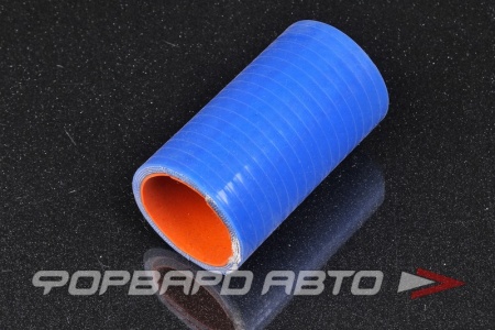 Купить Патрубок силиконовый 40 мм, L=80 мм, синий VIBRANT 