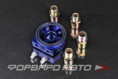 Купить Проставка адаптер масляного фильтра для подключения 2 сенсоров, синяя EPMAN EP-OL0202-BL