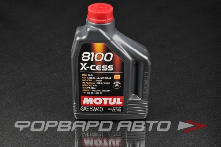 Купить Масло моторное 5W40 2л, X-CESS 8100 MOTUL 102869