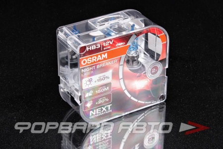 Купить Лампа HB3 12V 60W Night Breaker Laser +150% (2шт) OSRAM 9005NL-HCB