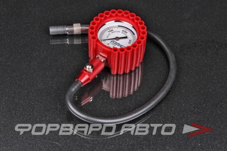 Купить Манометр (измеритель давления в шинах) красный 0-400 КПа RAYS R20204