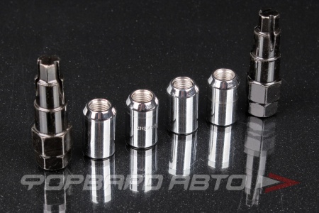 Купить Секретки для колес гайки 12*1,5*30 Конус, D=20мм, Тройной никель/хром ВЕКТОР 206445F2