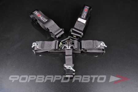 Купить Ремни 5-ти точечные, 3"+3" SFI черный RAEMCO S-C-05BK-ML