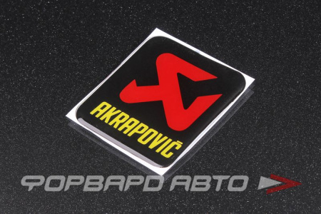 Наклейка AKRAPOVIC, квадратная MELCO 