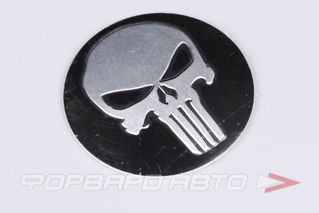 Купить Стикер для ступичного колпака Череп 54мм выпуклый Save Car ST_Ч_54мм_sph
