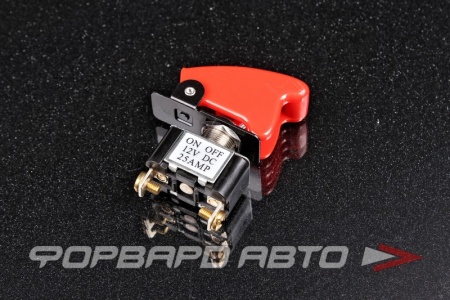 Купить Тумблер 2 положения с точечной подсветкой, красная защитная крышка 12V 25A RACING ELECTRIC FE-R27311