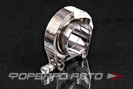 Купить Хомут V-Band 45 мм (1,75") + 2 фланца из нержавеющей стали (SS304) EuroEx 221045