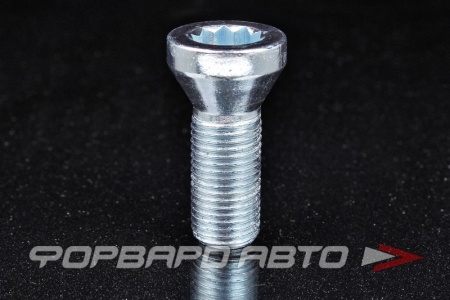 Купить Болт колеса 14*1,5*28 конус, внутр. 10 лучевая звезда, хром (для проставок колесных) ВЕКТОР 274110 SP