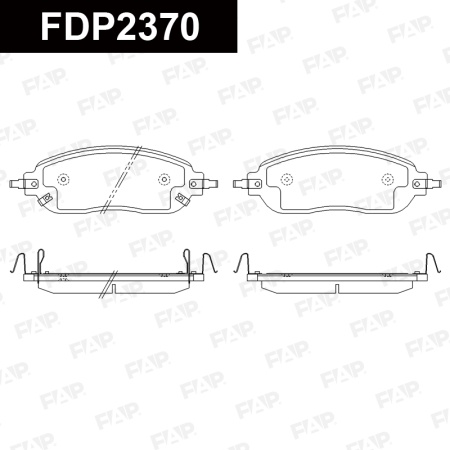 Купить Колодки тормозные FAP FDP2370