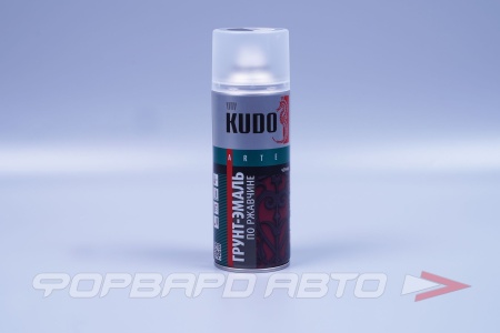 Купить Грунт-эмаль по ржавчине угольно-черная матовая, 520мл KUDO KU-319005