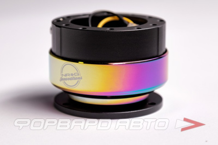 Адаптер для рулевого колеса быстросъемный Quick Release Gen 2.0 - Black Body/Multi-Color Chrome Ring (Neo-Chrome) NRG SRK-200BK-MC