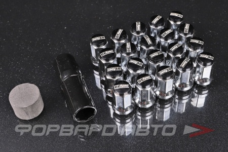 Купить Гайки колесные 12*1,25  (20 шт + ключ) цветной колпачок D1 SPEC D1