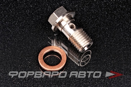 Купить Болт BANJO М12*1,5*23 подачи масла, рестриктор - 1,0 мм, МAZDA 3, 5, 6, CX7, CX9, K0422 KINUGAWA 315-01101-007